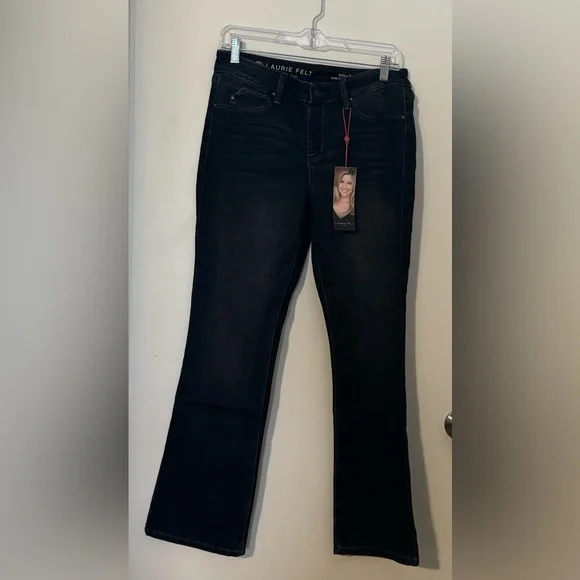 NWT Laurie Felt Silky Baby Bell pull on jeans flare stretchy 90s y2k comfy pants - Picture 1 of 7